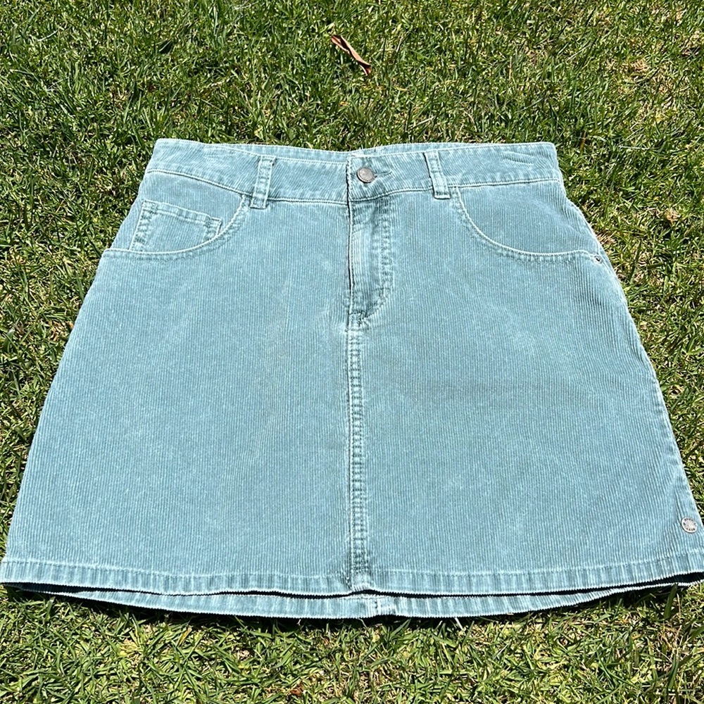 Blue corduroyed skirt